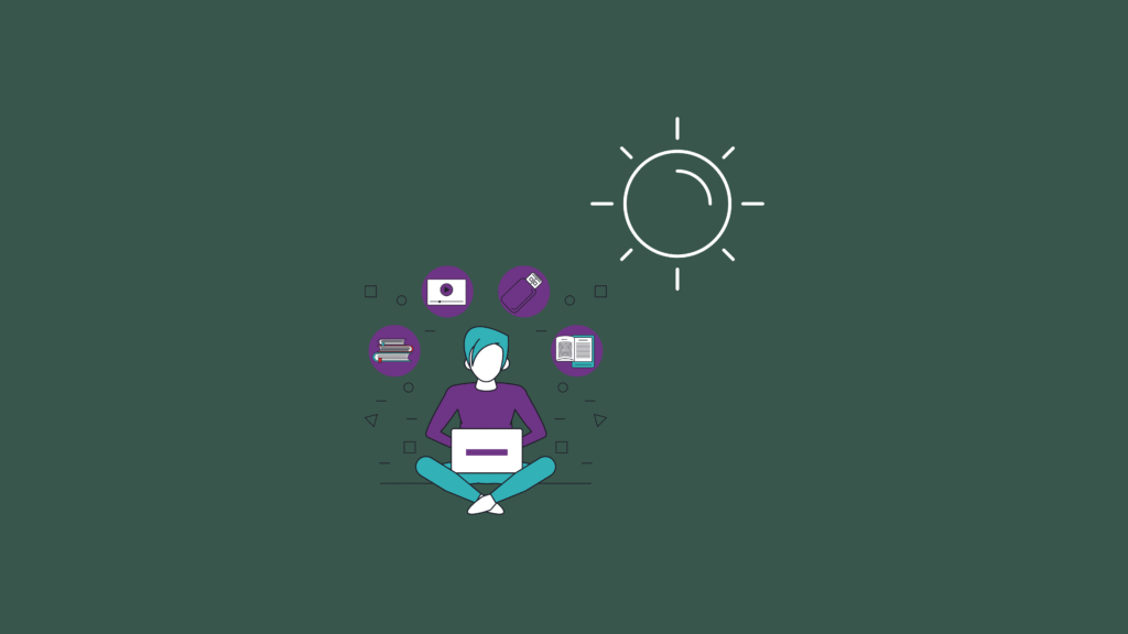 Blog banner: student studying in the summer