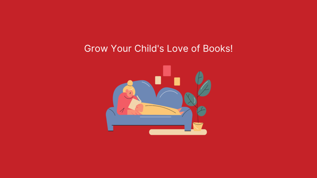 Grow Your Child's Love of Books - Reading Blog Banner - Red