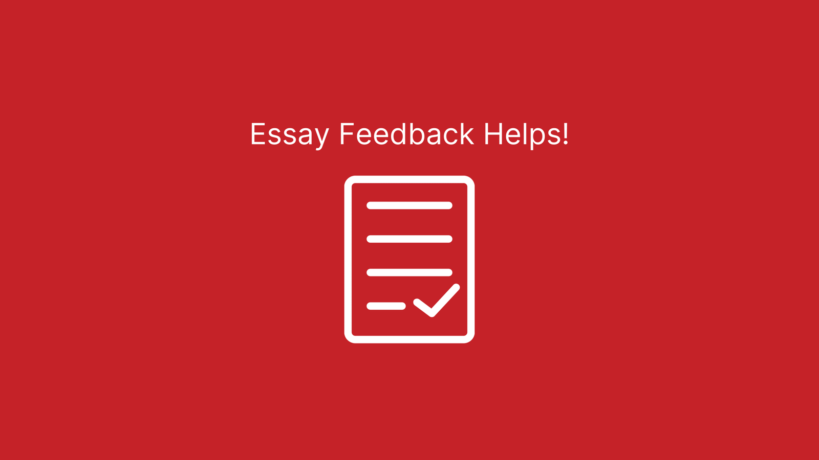 Essay Feedback Helps Red Blog Banner