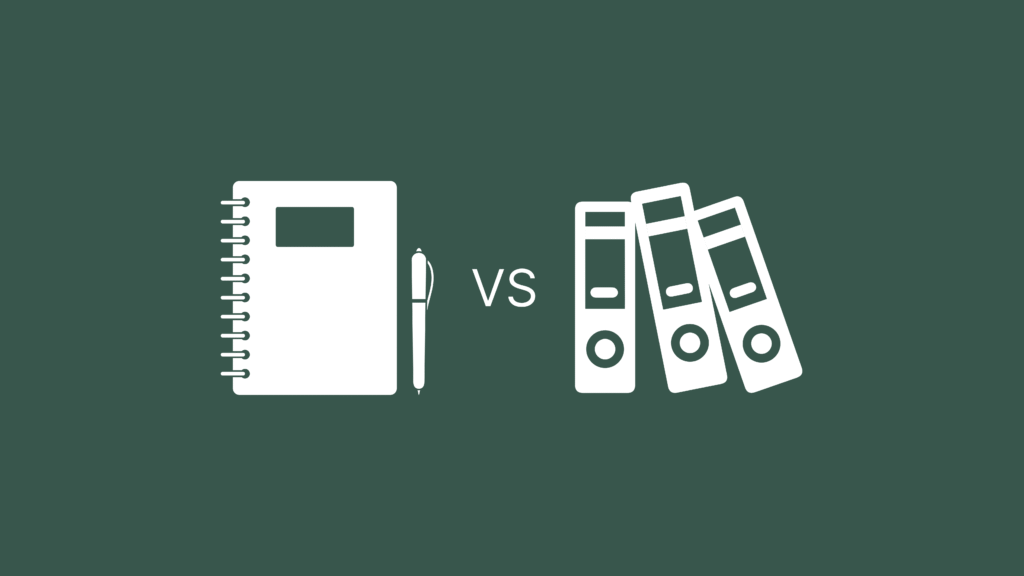 Books vs Folders Blog Banner